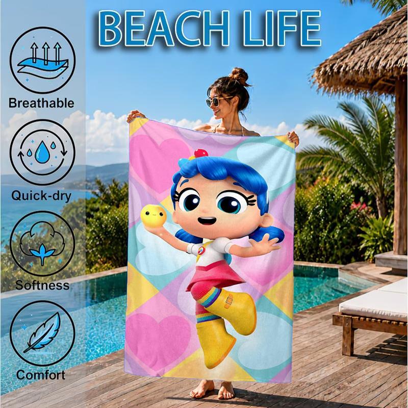 Rainbow Kingdom Adventure Beach Towel, Microfiber Beach Towel, Perfect For Pool, Beach, Travel, Home Decor Beach Party Fan gifts