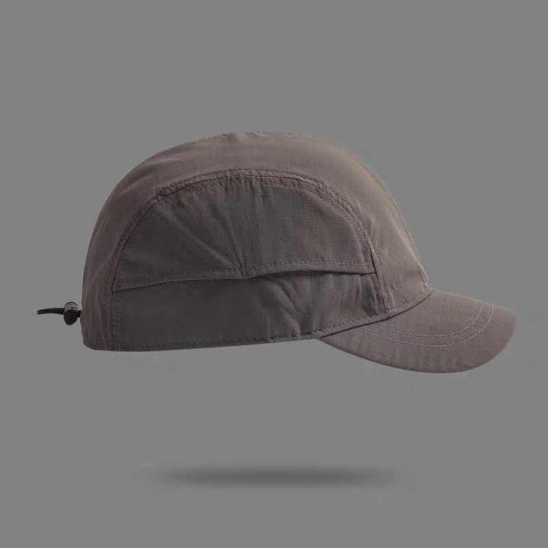 Solid- Quick-Drying Five-Layer Baseball Cap, with Side Pocket Design, Adjustable Rear Strap, Suitable for Both Men and Wome