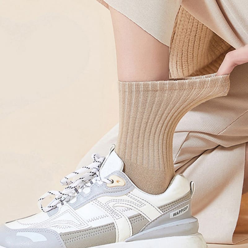 KROVAN [5 пар] Унисекс Повседневные носки до середины икры