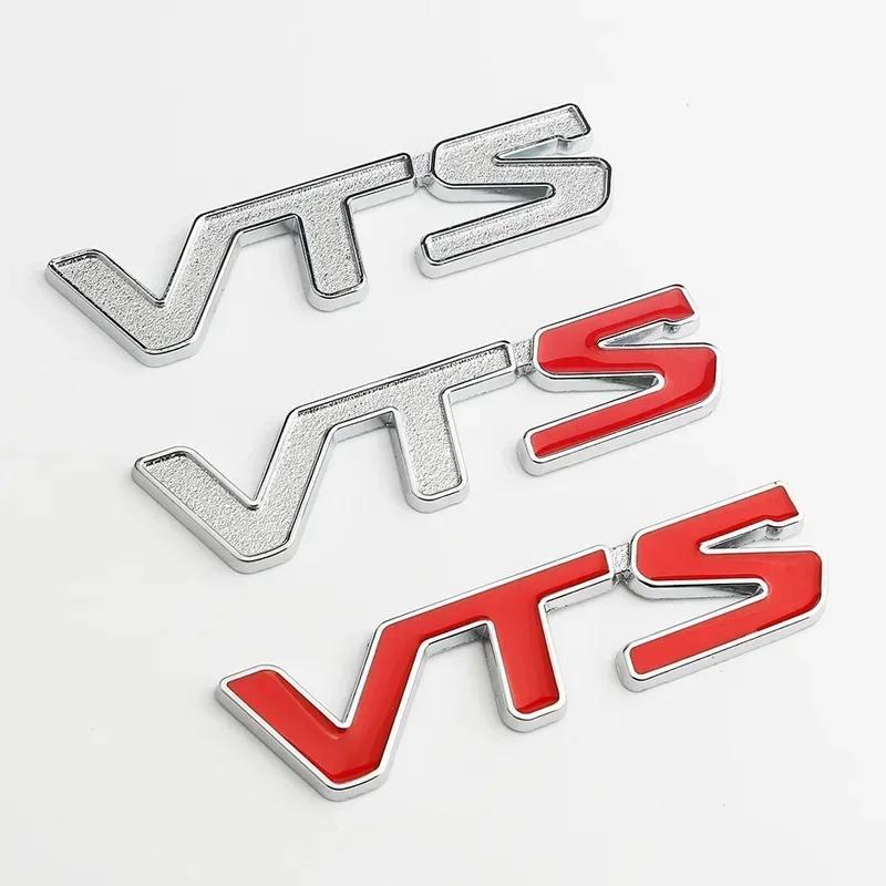 VBTO1 3D Metal VTS Logo Rear Trunk Side Fender Emblem Badge Sticker Decals for Citroen C3 Aircross C4 Picasso Cactus C1