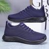 Fashion Men'S Solid Lace-Up Casual Shoes Lightweight Outdoor Sports Shoes Suitable For All Seasons Training