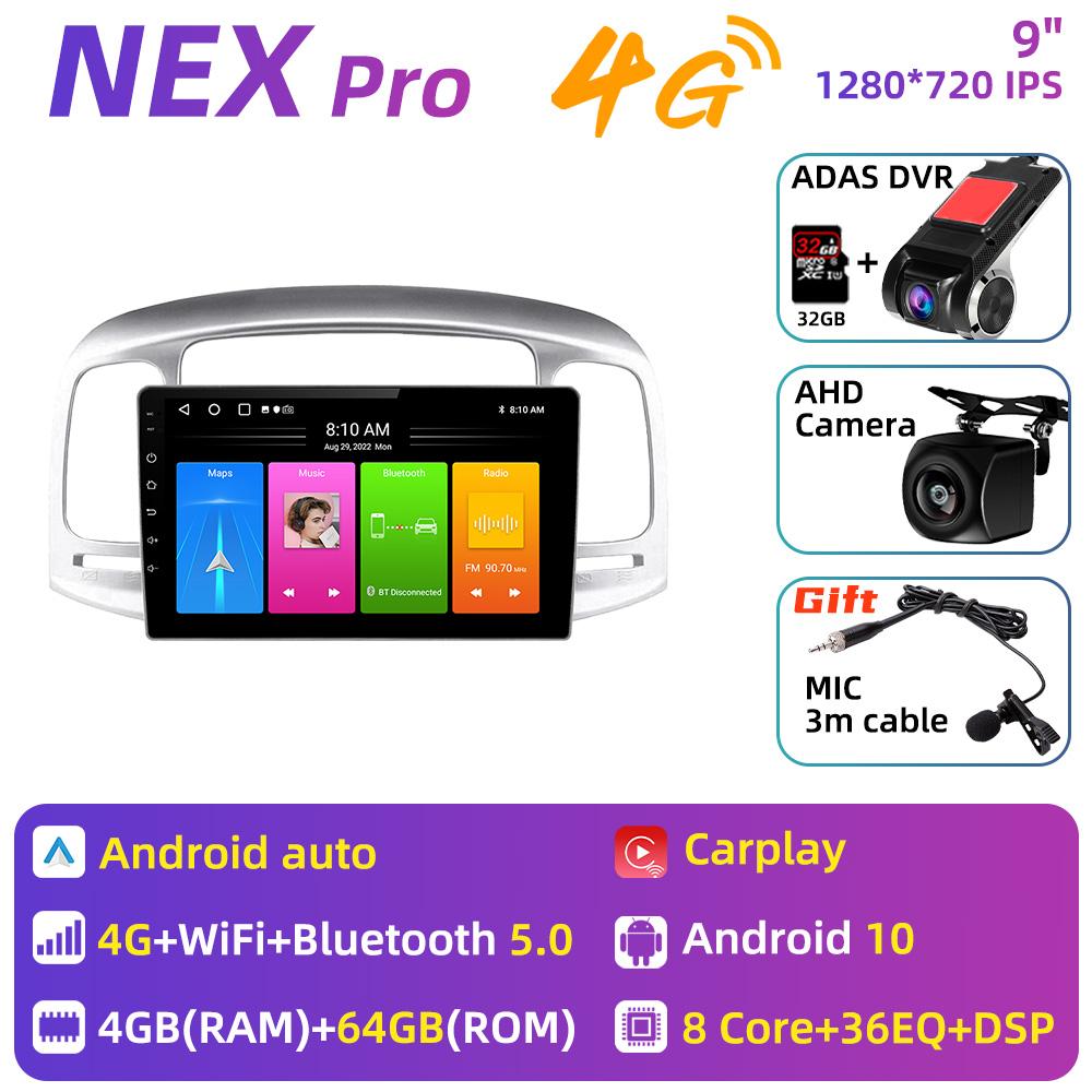 Для Hyundai Accent 2006-2011 Экран 2 Din Android Радио Автомобильный мультимедийный проигрыватель Стерео GPS Навигационный блок Авторадио Carplay