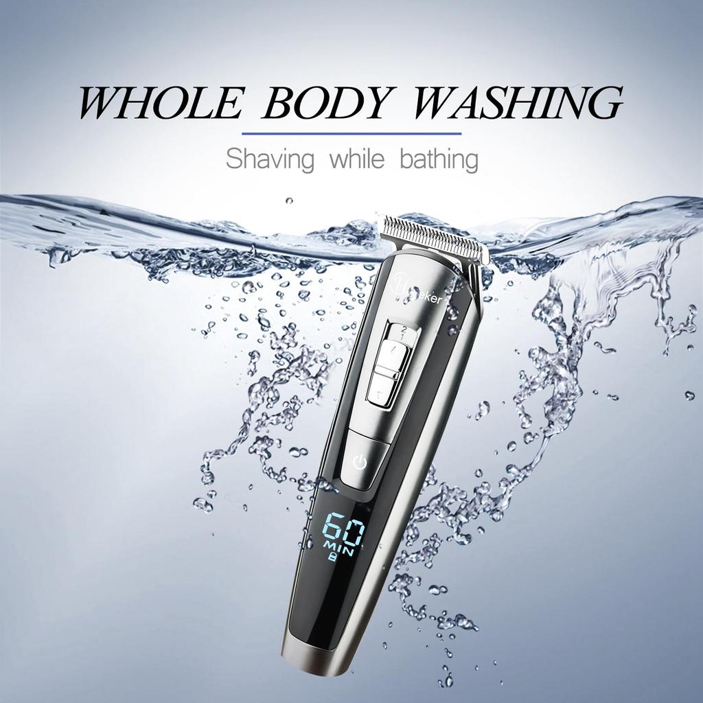 Триммер для стрижки волос с LCD-дисплеем многофункциональный