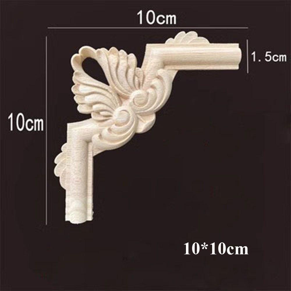 Деревянные фигурки в нескольких стилях, поделки, натуральные цветочные угловые аппликации, рама, украшение на стену, дверь