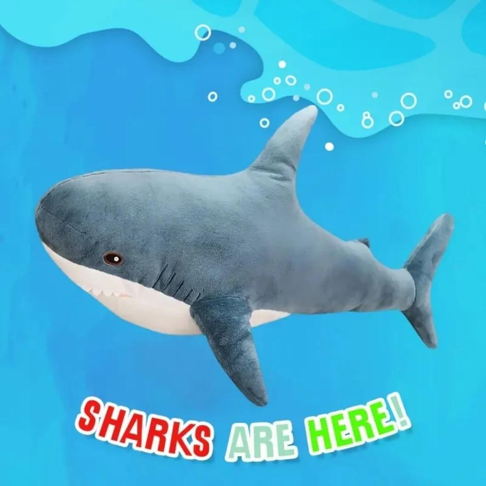 Распродажа_2 размера Милая плюшевая игрушка акула Мягкая длинная подушка-игрушка Акула Мягкие игрушки Праздничный подарок Подарки на день рождения для детей девочек Кровать