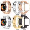 Metal Band Case Compatible for Xiaomi Redmi Watch2 Lite International Version Metal Strap with Protective Case