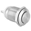 5Pcs Metal Push Button Switch 1 Normally Open 2 Pins Waterproof Self Reset Electronic Supplies(High Flush )