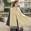 Wool Scarf Autumn and Winter Korean Style Cashmere Scarf Women's Winter New Style Women's Shawl Solid Color Scarf Versatile