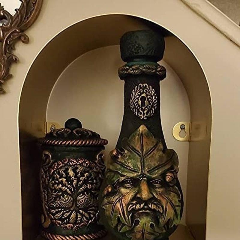 Новая бутылка ведьмы небесное тело украшения дома Луна бутылка воды картина лица Тэн ваза украшения из смолы