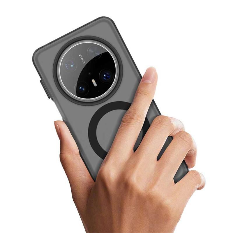 Для Huawei Mate 70 Pro Чехол Крышка Huawei Mate 70 Pro Capa Прозрачный Кольцевой Магнитная Беспроводная Зарядка Матовый Funda Mate 70 Pro