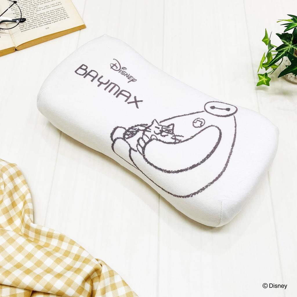 MORIPiLO Morishita подушка с эффектом памяти Disney Baymax 15x31 см, поддержка талии, поддержка спины, мягкая игрушка, пастельный цвет слоновой кости 4621195