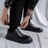 Лоферы мужские новые осенне-зимние ленивые туфли с одной педалью на мягкой подошве из кожи формальные деловые туфли Doudou 4701-R
