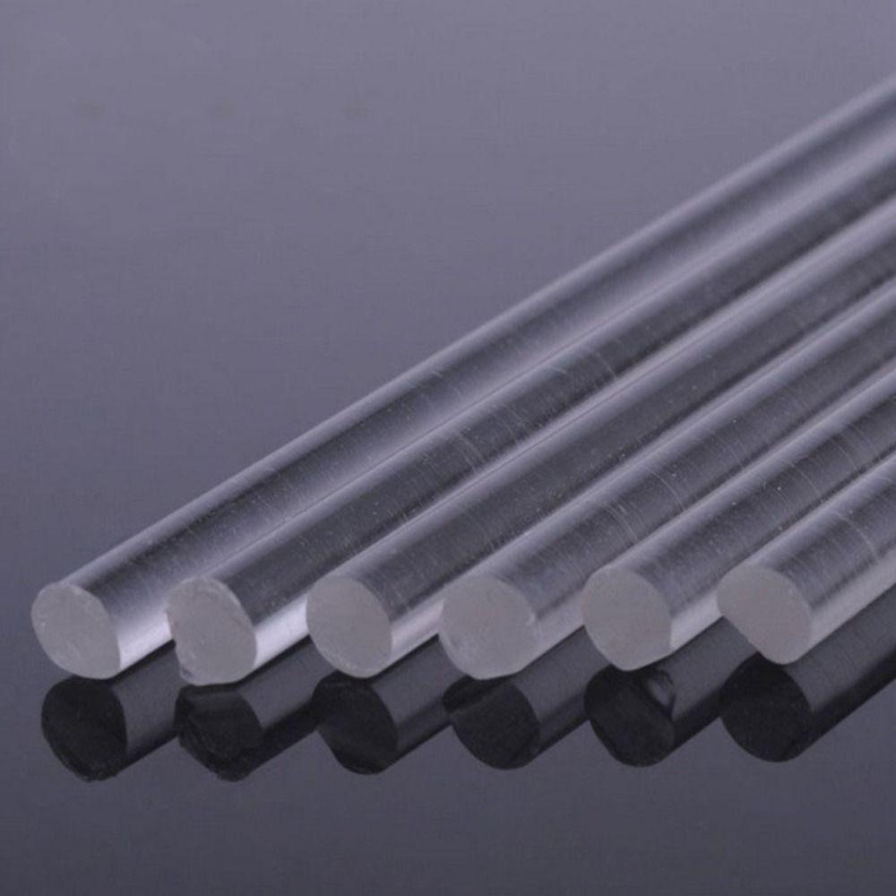 6 шт. прозрачный акриловый круглый стержень диаметром 2 мм, длиной 8 дюймов, аксессуары для декора своими руками, поделки своими руками