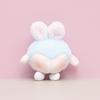 White Cute Blue Pink Rabbit Butt Plush Keychain For Children Gift And Collecting