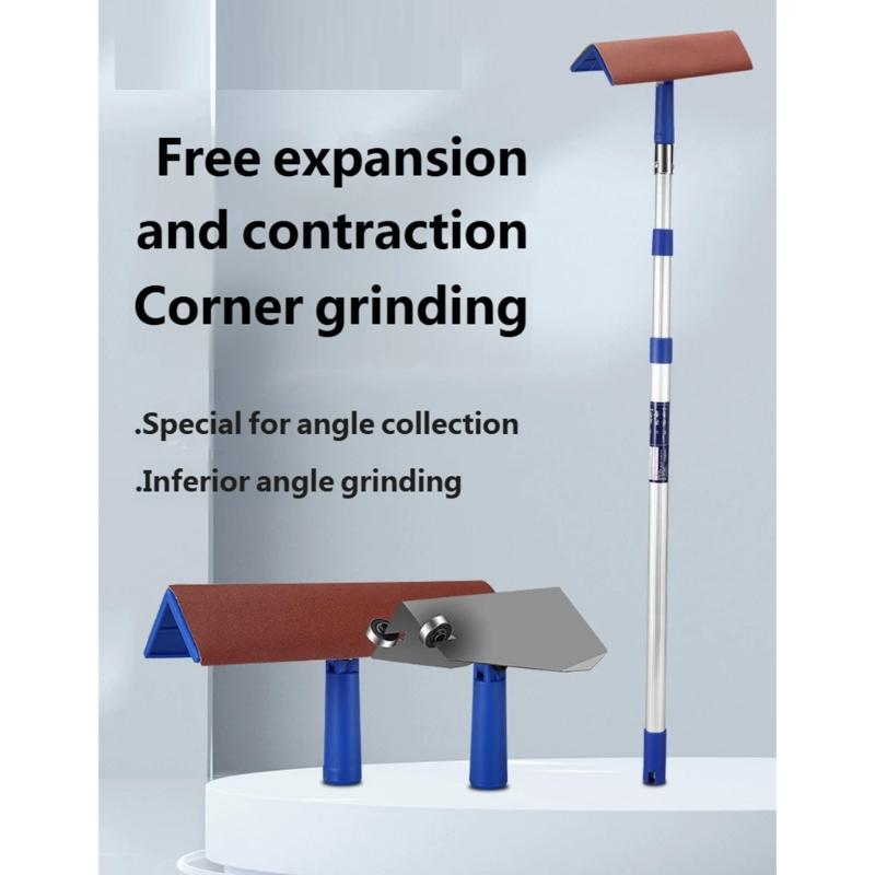 7Pcs Drywall Sandpaper Holder Set Adhesive Putty Finishing Tool for Smoothing Wall Ceiling Ergonomic Handle