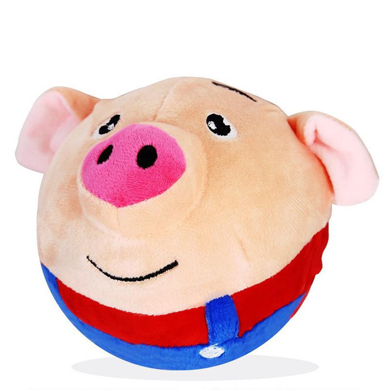 Перезаряжаемая электронная плюшевая игрушка для домашних животных, USB, прыгающий мяч, говорящая интерактивная плюшевая кукла для собак, принадлежности для игрушек