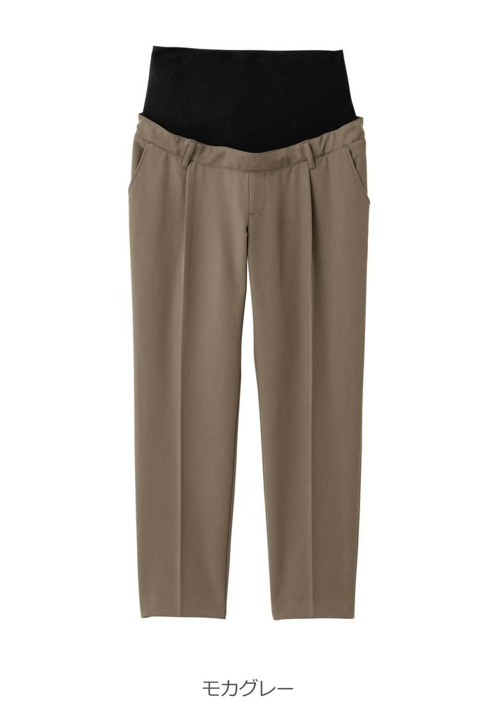 Офис родильного дома Можно использовать в течение длительного времени после Можно использовать в течение длительного времени после Мокко-серый [ANGELIEBE] Брюки, Пресс, Дородовой, Послеродовой,