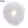 Fur Hair Accessories Fur Hair Scrunchies Elastic  Hair Bands Ponytail Holders Pom Pom Hair Tie