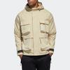 Adidas Sport Hooded Windbreaker Jacket With Multiple Pockets Men Outerwear Prairie-Brown GF4012