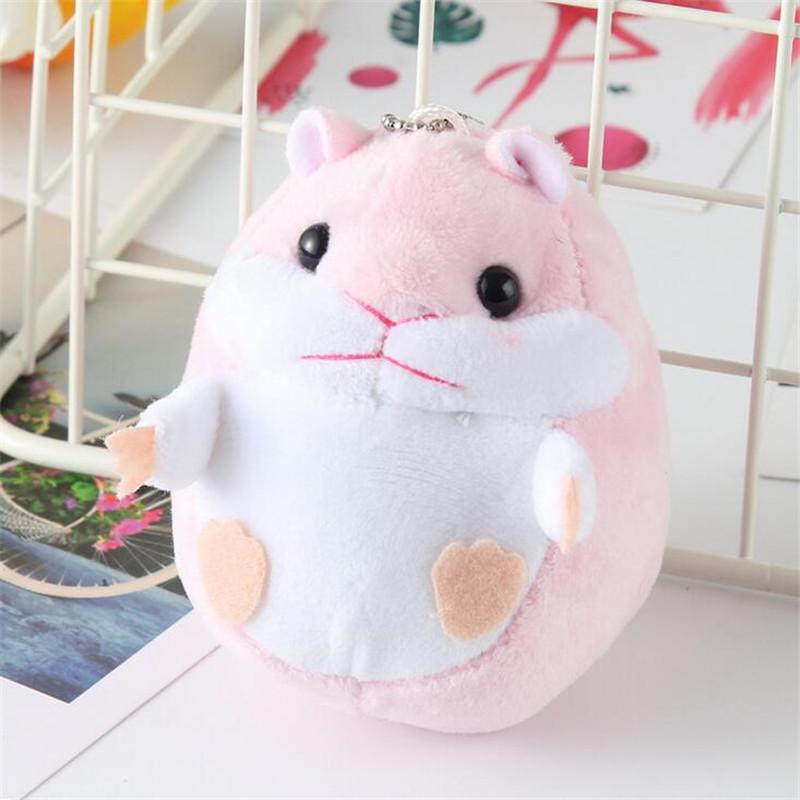 9 см милый маленький хомяк кулон плюшевые мягкие куклы имитация животных игрушки куклы брелок ,рюкзак украшения