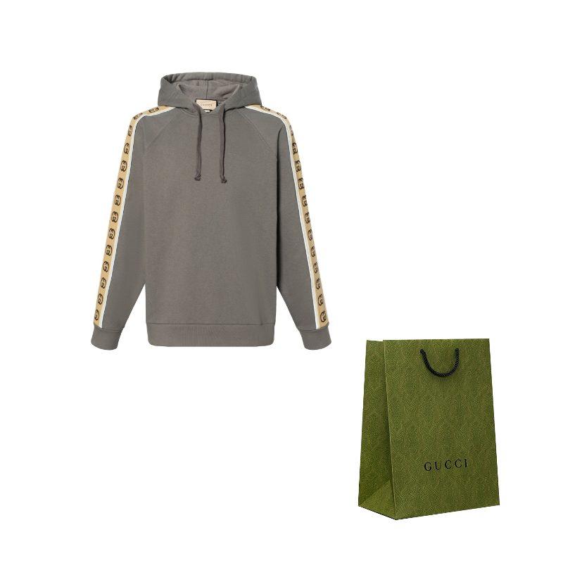 Gucci Толстовка Мужская Серо-коричневая 596230-XJBUW-1233