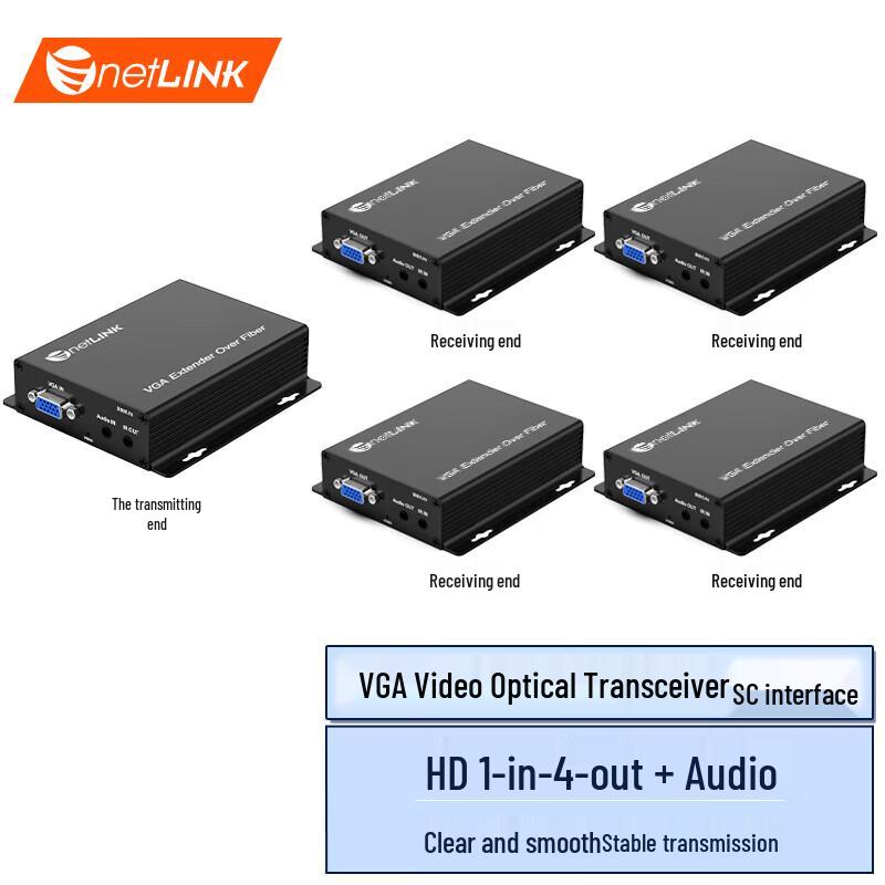 NetLINK Удлинитель видеосигнала VGA HD по оптоволокну