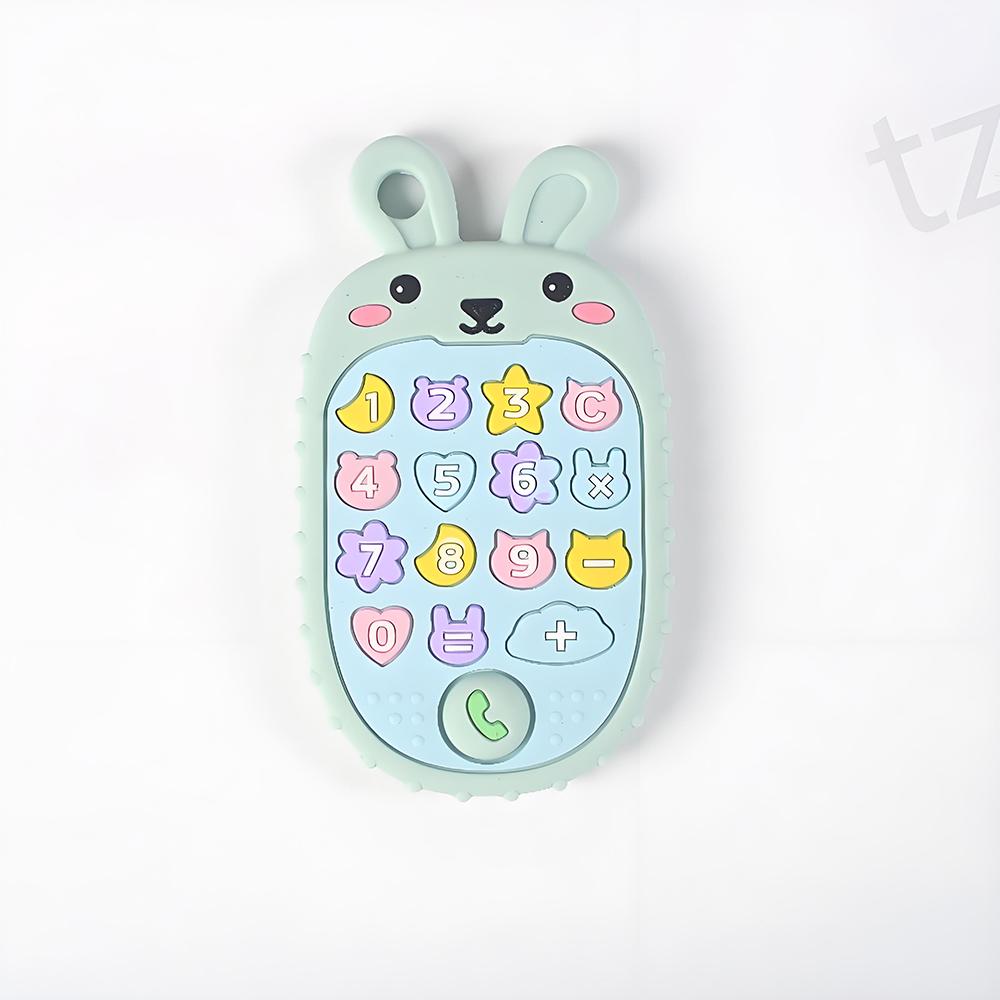 Новый прорезыватель для зубов в форме мобильного телефона Силиконовый прорезыватель Игрушка для прорезывания зубов Детская сенсорная развивающая игрушка Набор подарков для малыша