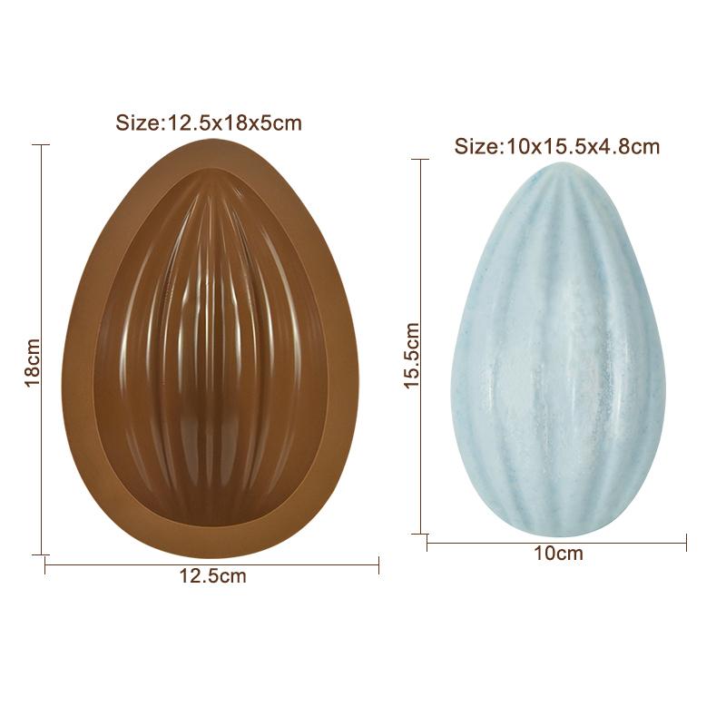 Easter Egg Silicone Mold Half Sphere Shape Cake Chocolate Mold Happy Easter Party Decor Knock Chocolate Bomb Egg DIY Baking Tool