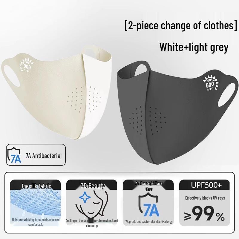 2025 Women's Anti-UV Ice Silk Full Face Sunshade Mask with Eye Protection - Breathable Summer Design
