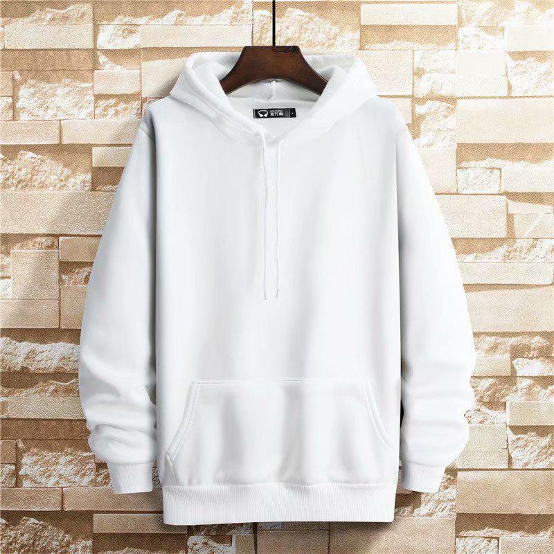 Толстовка свободного кроя Unisex Plus Velvet - весна/осень в корейском стиле, однотонная