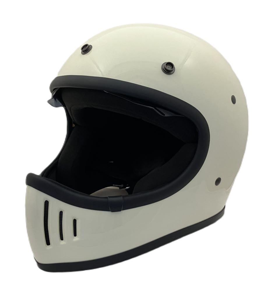 SunUp Мотошлем пилот Full Face Размер M SM-001 (57-58см) (Белый с оттенком)