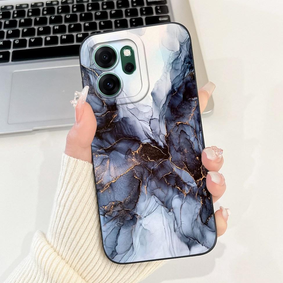 Чехол для Oppo Reno 14F 5G CPH2743 Силиконовый Милый Мультяшный Модные Цветы Любовь Ударопрочный Чехол для Телефона Oppo Reno14 F