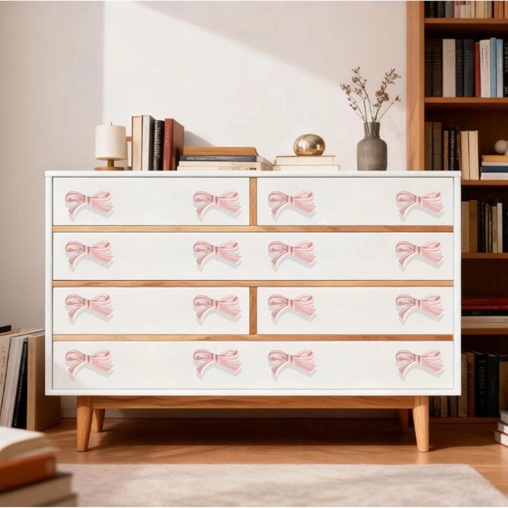 Zinc Alloy Drawer Handle Bow Shape Wardrobe Handle Decorative Cabinet Pulls Home Decor