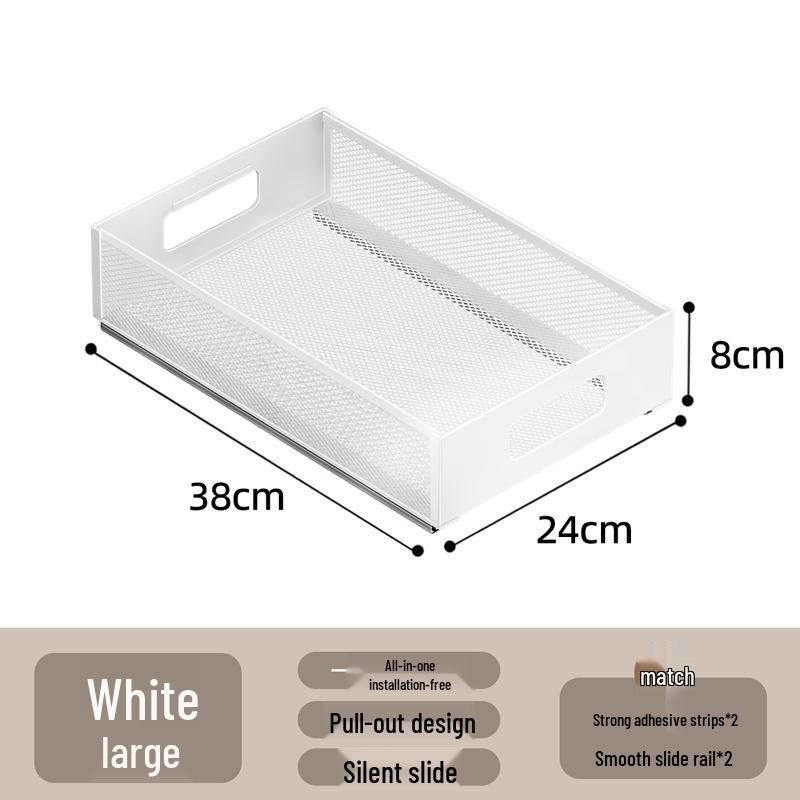 Многоярусная выдвижная кухонная корзина для хранения закусок, приправ и банок