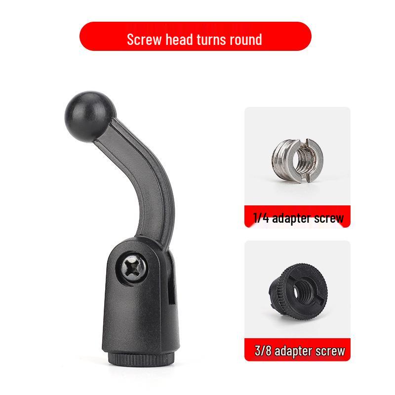 360° Rotating Phone Clip with Adjustable Angle, 1/4" to 3/8" Screw for Tripod, Ideal for Live Streaming