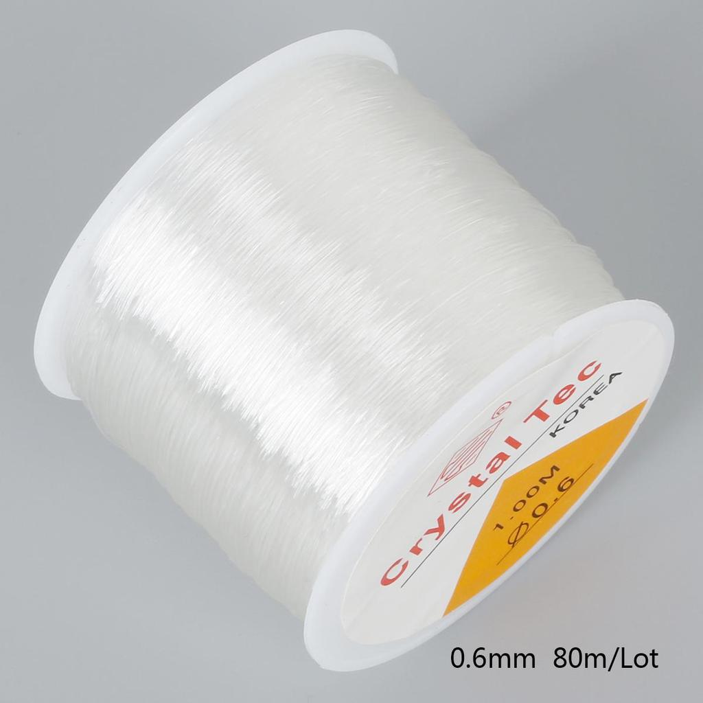 45-100Meter Elastic Line Transparent Crystal Beading Cord String Thread Making DIY Bracelet