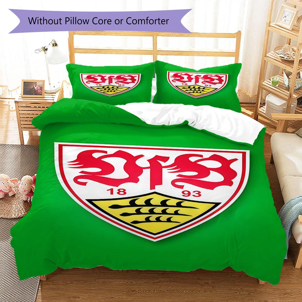 Stuttgart Faith Bedding Quilt Set Quilt Cover Pillowcase Home Decoration Birthday Gift (1 * duvet cover + 2 * pillowcase, without core)