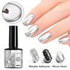Mirror Metal Gel Nail Polish Silver Color Nail Painting Drawing UV Gel Long-Lasting Nail Art Decor
