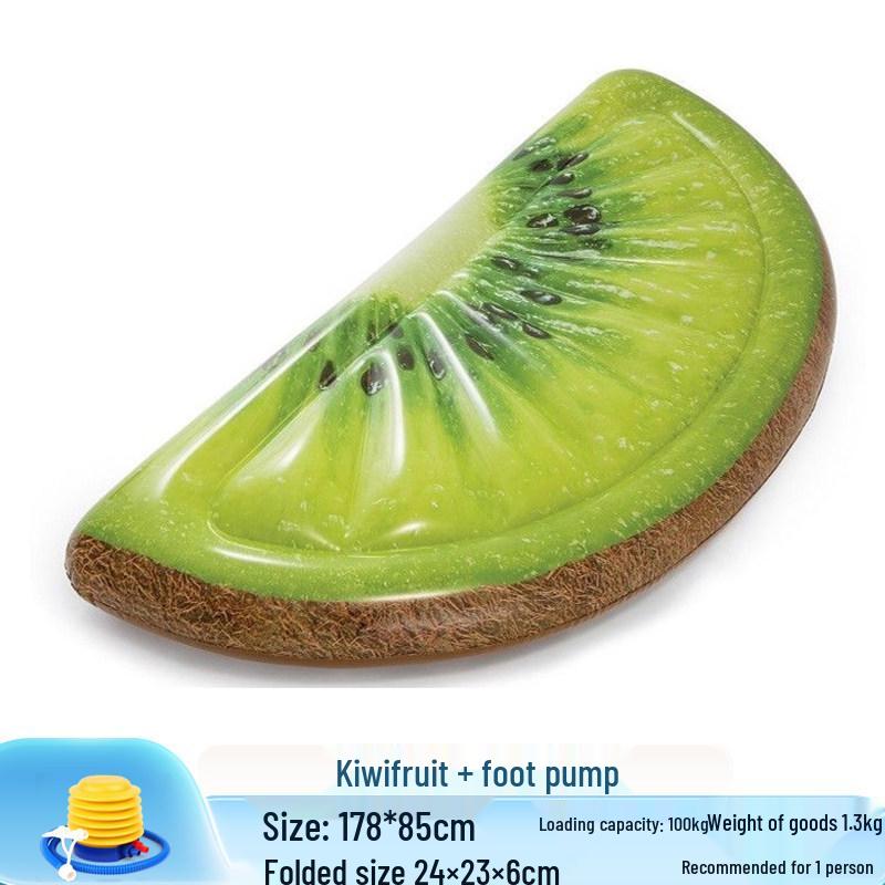 Inflatable Pineapple Cactus Watermelon Pizza Rainbow Pool Float Set