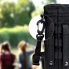 Black Camping Hiking Keychain Plastic Spring Rotating Hook  Outdoor Tool