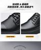 2025 New Leather Shoes Men's Business Dress British Big Head Men's Casual Round Head Platform Wedding Shoes