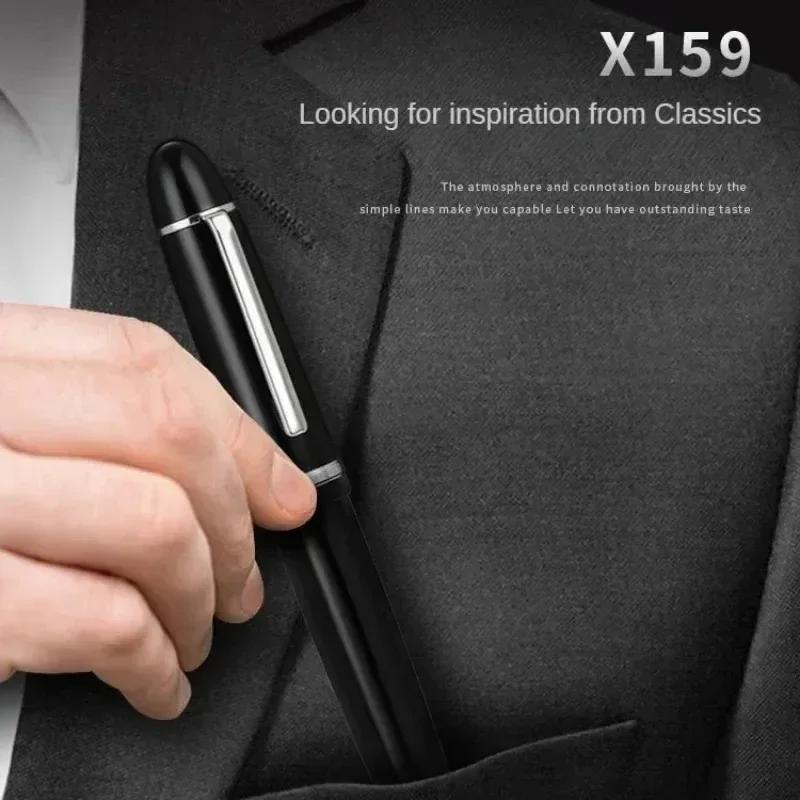 Jinhao X159 Акриловая перьевая ручка Металлический золотой клип Экстра-тонкое/Тонкое/Среднее Расширенное тонкое перо Канцелярские товары Офисные школьные принадлежности Пишущие ручки Упаковка 9019