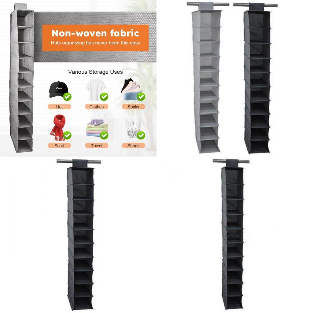 Легкий нетканый органайзер для обуви с многоярусной подвесной системой для использования в шкафу и на стене