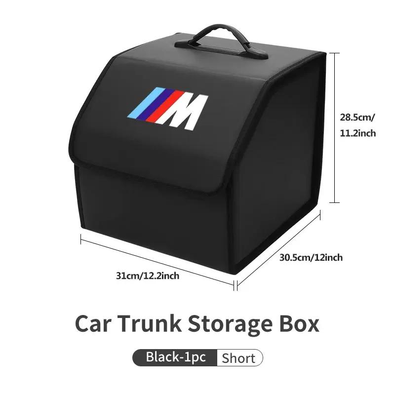 XJBN1 Car Sticker New For BMW Car Trunk Organizer Box Tailbox Stowing Tidying Storage Bag Accessories For BMW E70 E91 E30 G30 E53 M3 M