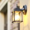 Modern Nordic Style Outdoor Waterproof Wall Mounted Lamps Iron Base with Aluminum Body Lampshade LED Light Source for Gates
