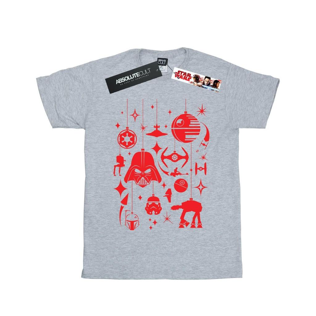 Star Wars Womens/Ladies Christmas Decorations Cotton Boyfriend T-Shirt
