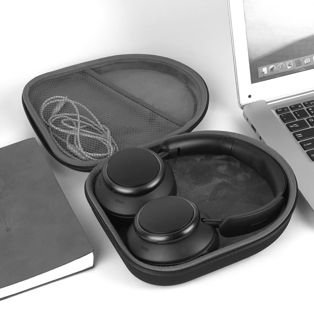 Чехол для переноски наушников Linkidea, совместимый с Anker Soundcores Life Q35, защитная жесткая дорожная сумка с кабелем и зарядным устройством для хранения Q20, Q20i,