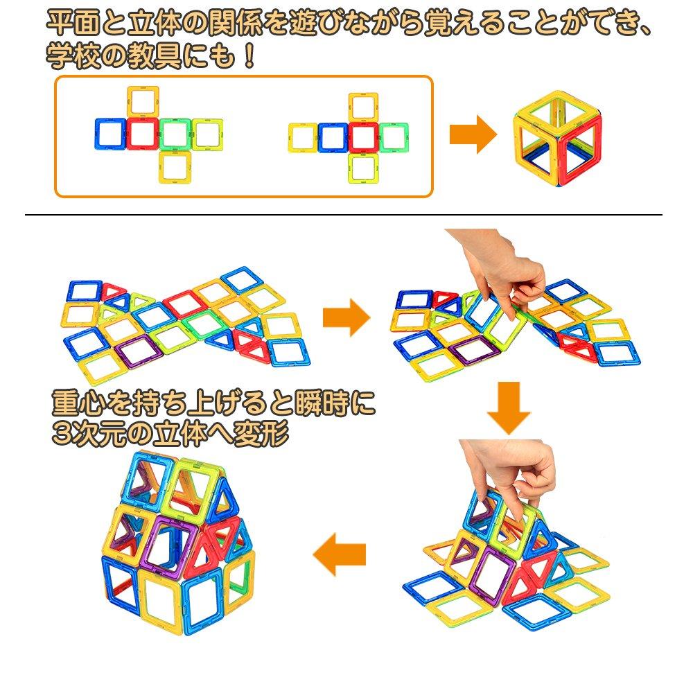 HannaBlock Магнитные блоки Магнитные блоки Магнитные игрушки Магнитные игрушки Развивающие игрушки Дети Мальчики Девочки Строительные блоки Игрушки (100 шт)