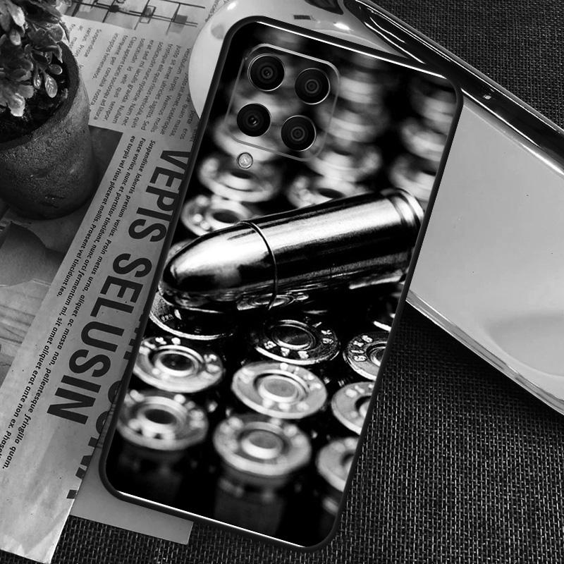 Коллаж из военных пуль для чехла Samsung Galaxy M34 M54 M14 M53 M33 M13 M12 M32 M52 M20 M15 M55 M21 M51 M30s M31s