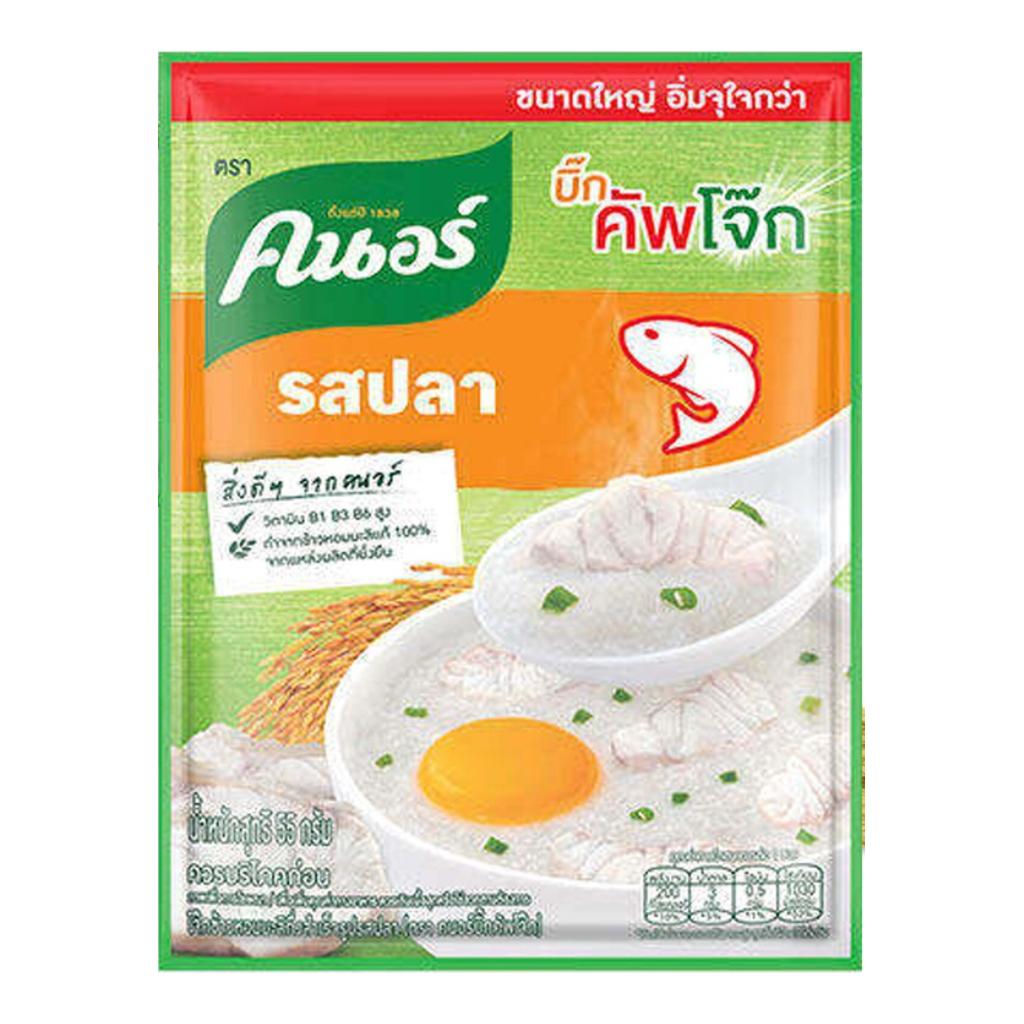 Knorr 100% рисовая каша быстрого приготовления с жасмином (Отвар) с Рыбой 50 г. х 4/12/24 шт.
